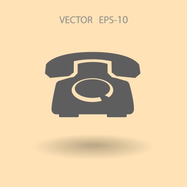 düz bir telefon simgesi