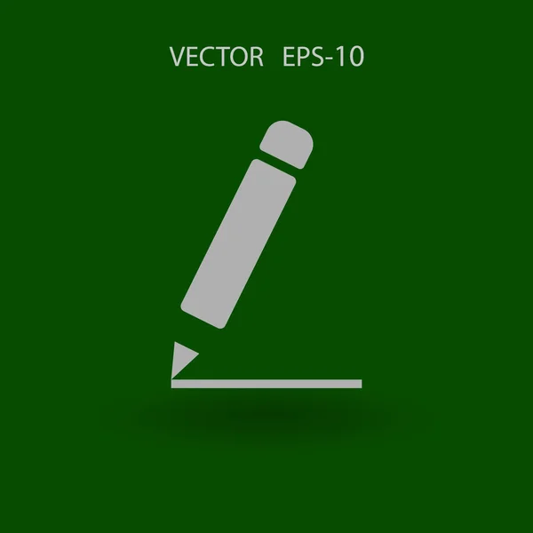 Icono plano de notas — Vector de stock