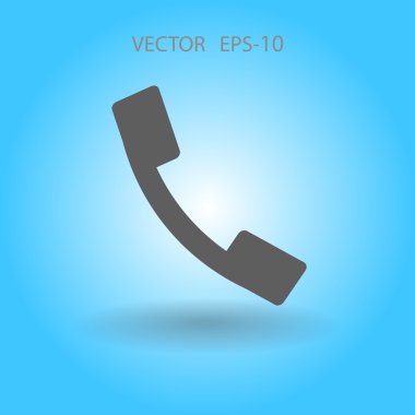 düz bir telefon simgesi