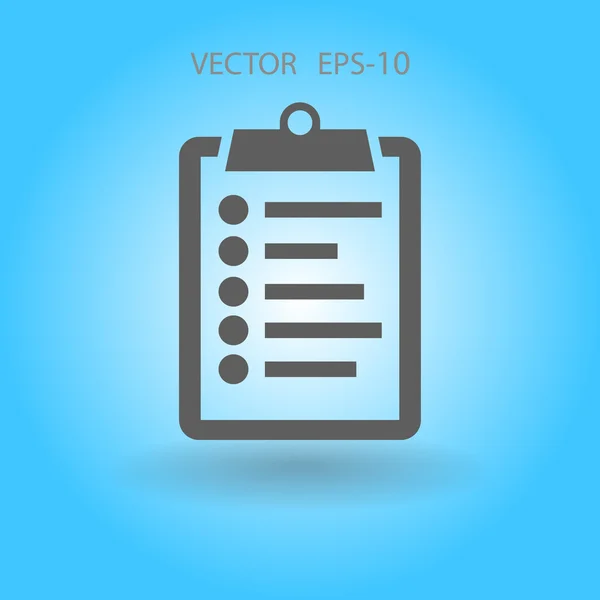 Ploché ikony schránky — Stockový vektor