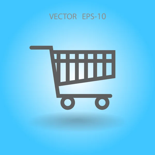 쇼핑 차트의 평면 아이콘 — Stockvector