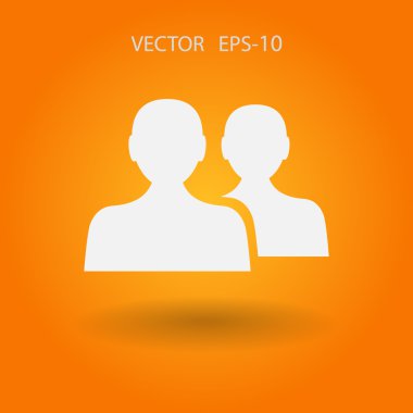 Takım çalışması, düz simgesi