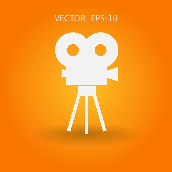 Lapos ikon-ból mozi — Stock Vector