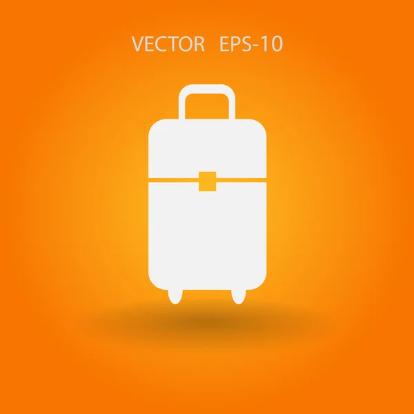 Icono plano de la bolsa — Vector de stock