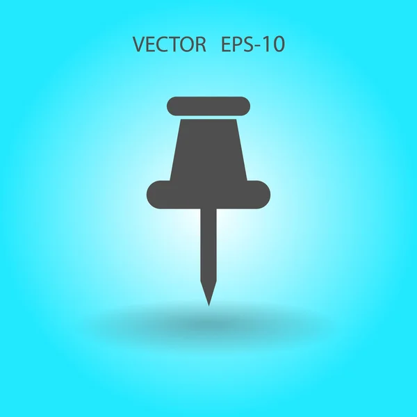 Lapos rajzszög ikon — Stock Vector
