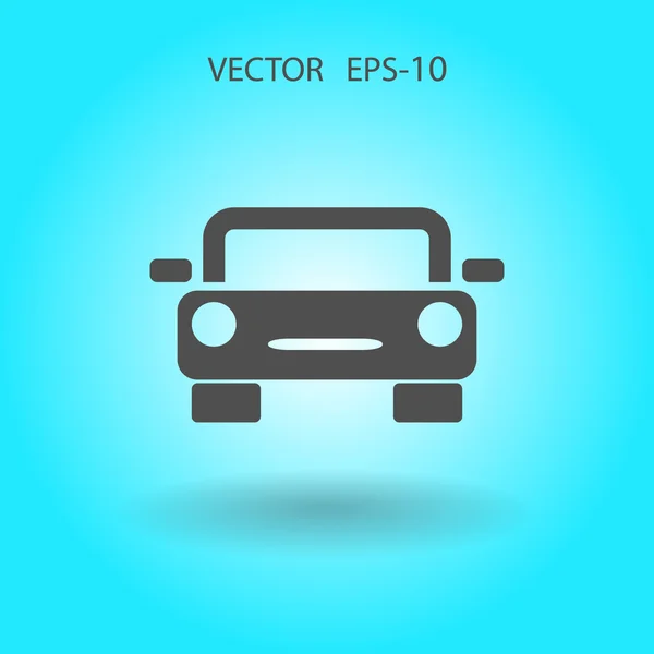 Icono plano del coche — Vector de stock