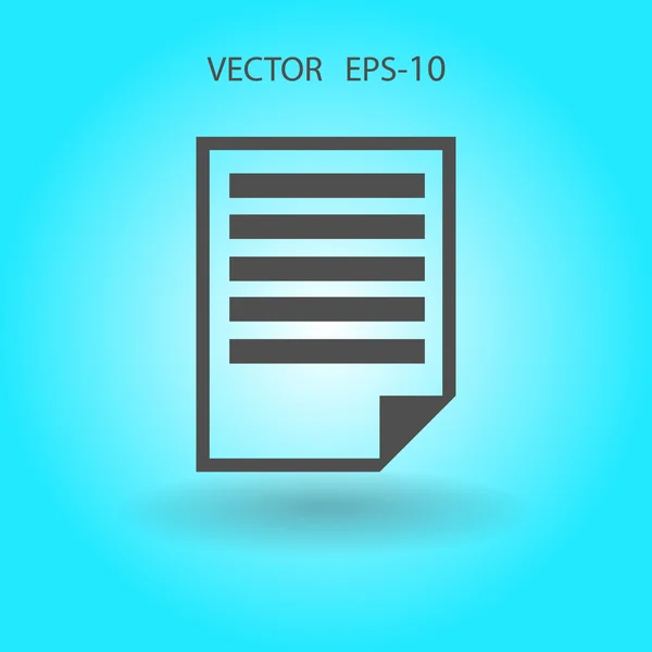 Platte pictogram van nota 's — Stockvector