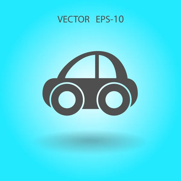 Icono plano del coche — Vector de stock