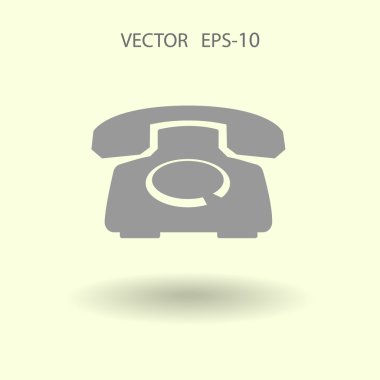 düz bir telefon simgesi