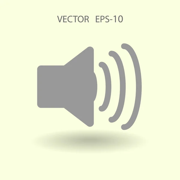 Icono plano del altavoz — Vector de stock