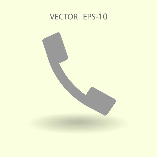 Flat ikonen av en telefon — ストックベクタ