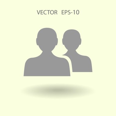 Takım çalışması, düz simgesi