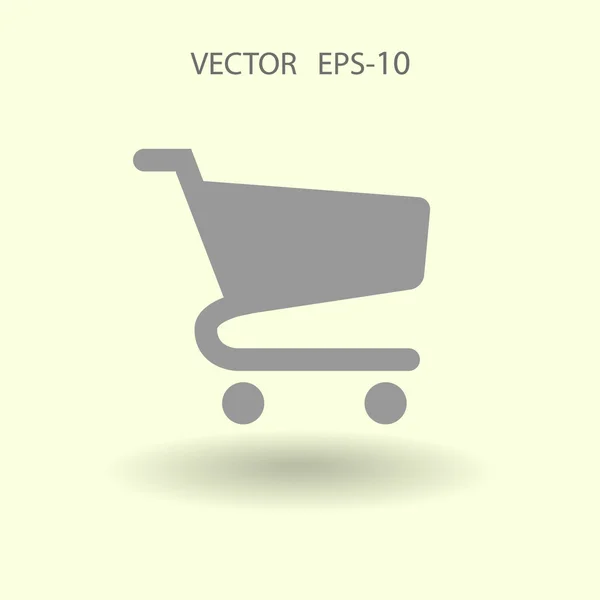 Ploché ikony nakupování graf — Stockový vektor