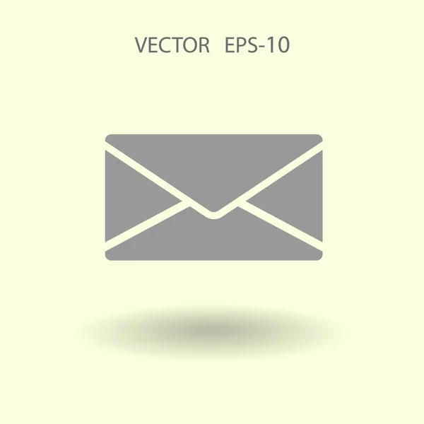 Icono plano de la letra — Vector de stock