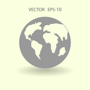 Dünyanın düz simgesi