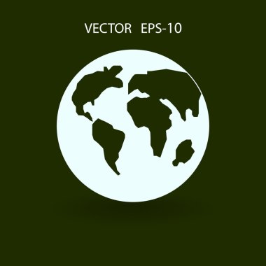 Dünyanın düz simgesi