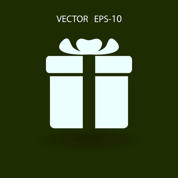 Icono de caja de regalo — Vector de stock