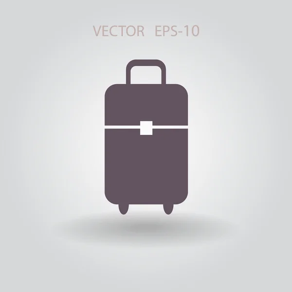 Icono plano de la bolsa — Vector de stock