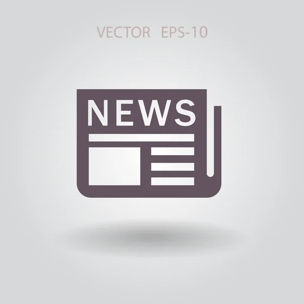 Flat  icon of news — Stock Vector