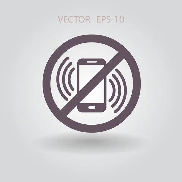 Inaktivera telefonikonen — Stock vektor