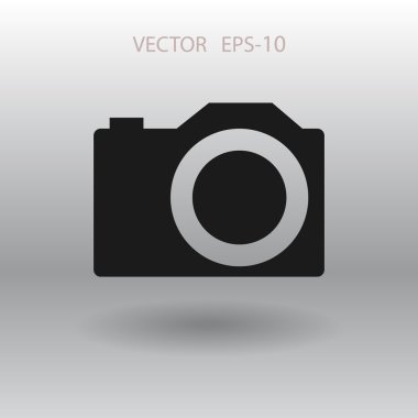 bir kameranın düz simgesi