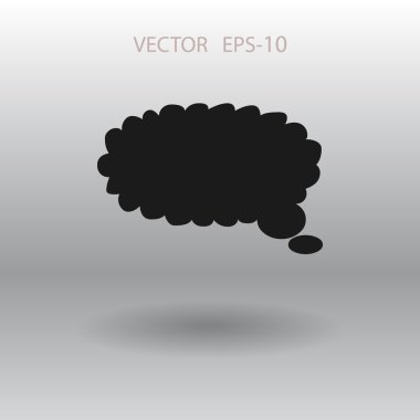 iletişimin bir düz simgesi