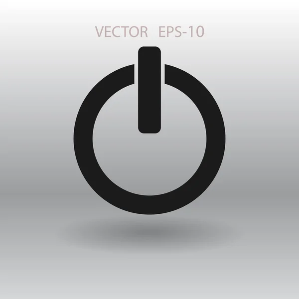 Plochá ikona napájení — Stockový vektor