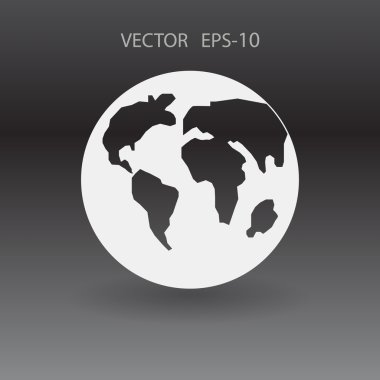 Dünyanın düz simgesi