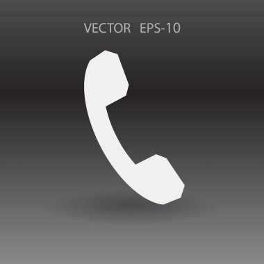 düz bir telefon simgesi