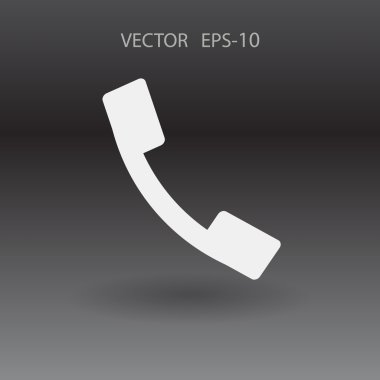 düz bir telefon simgesi