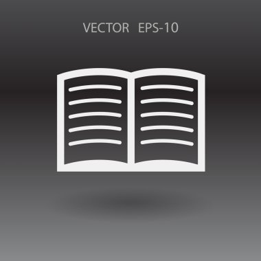 Kitabın düz simgesi