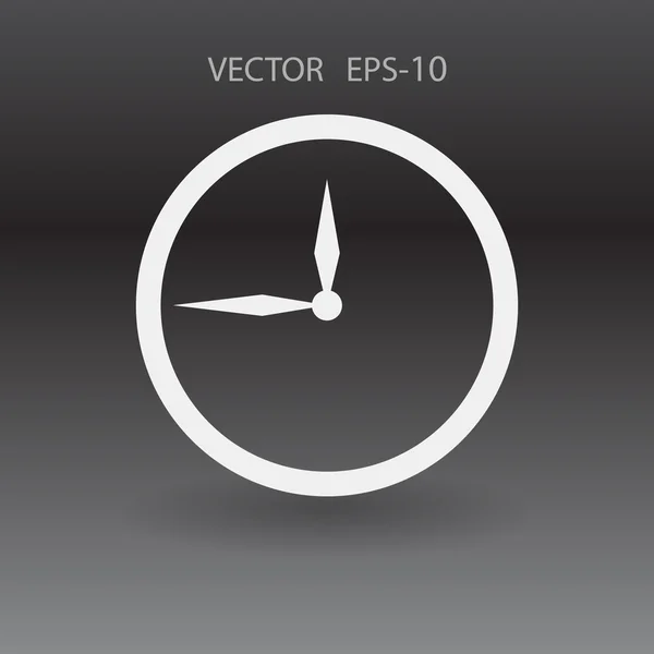 Plochá ikona hodin — Stockový vektor