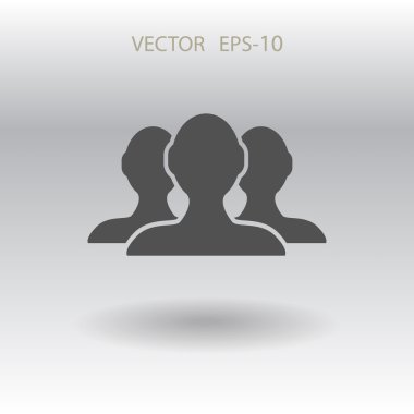 Takım çalışması illüstrasyon düz simgesi