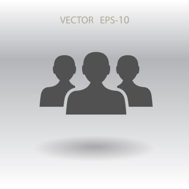 Takım çalışması illüstrasyon düz simgesi