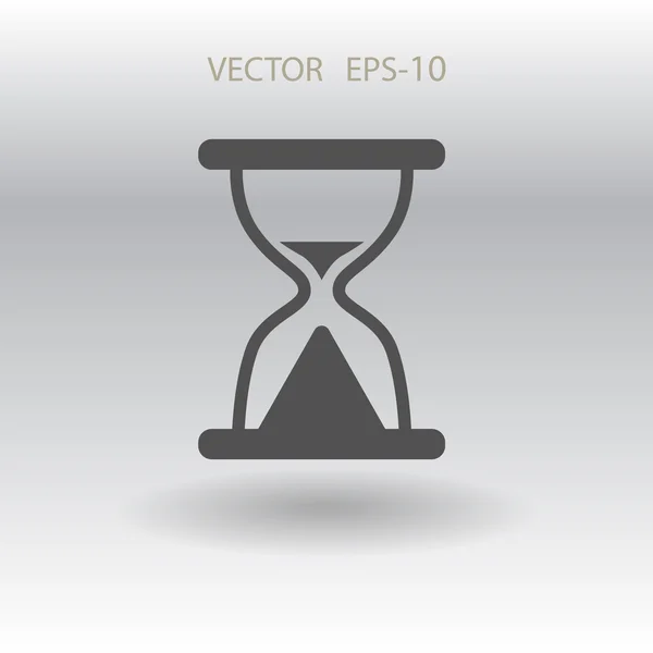 Flat ikonen av timglas illustration — Stock vektor