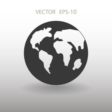 Dünyanın düz simgesi