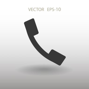 düz bir telefon simgesi