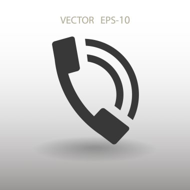 düz bir telefon simgesi