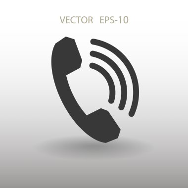 düz bir telefon simgesi