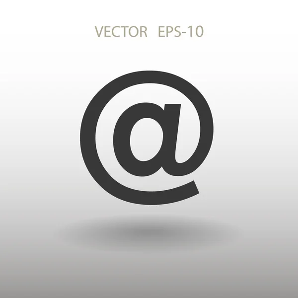 Icoana plat de e-mail — Vector de stoc