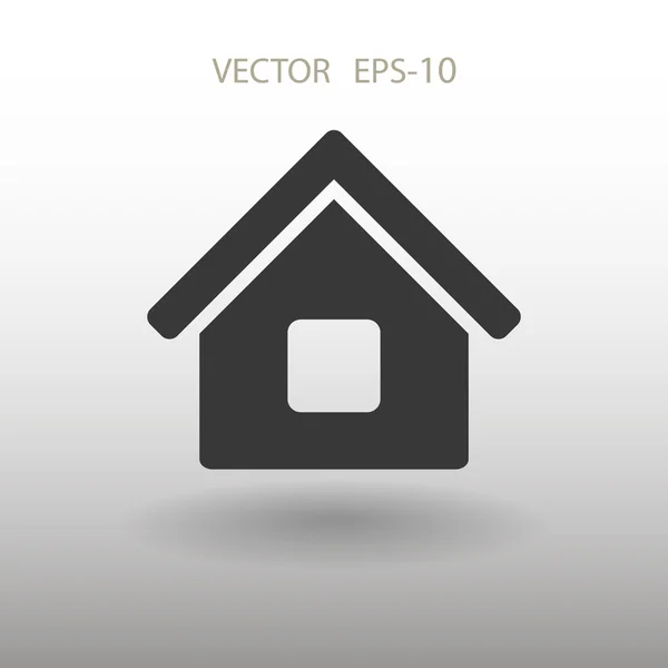 Icono plano del hogar — Vector de stock