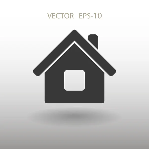 Icono plano del hogar — Vector de stock