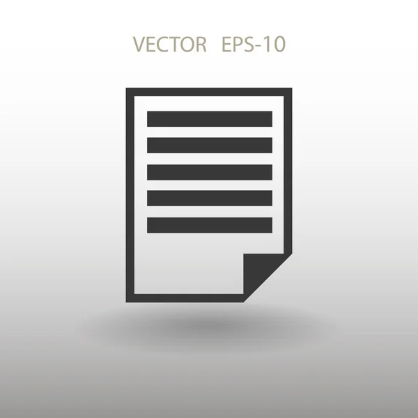 Platte pictogram van nota 's — Stockvector