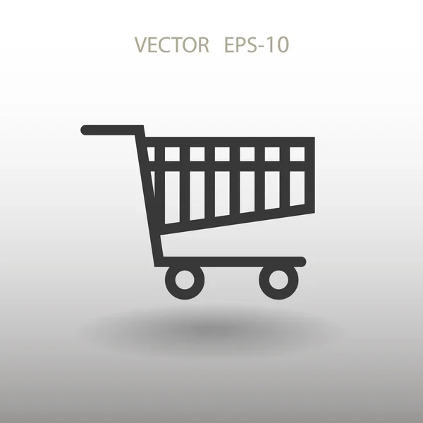 쇼핑 차트의 평면 아이콘 — Stockvector
