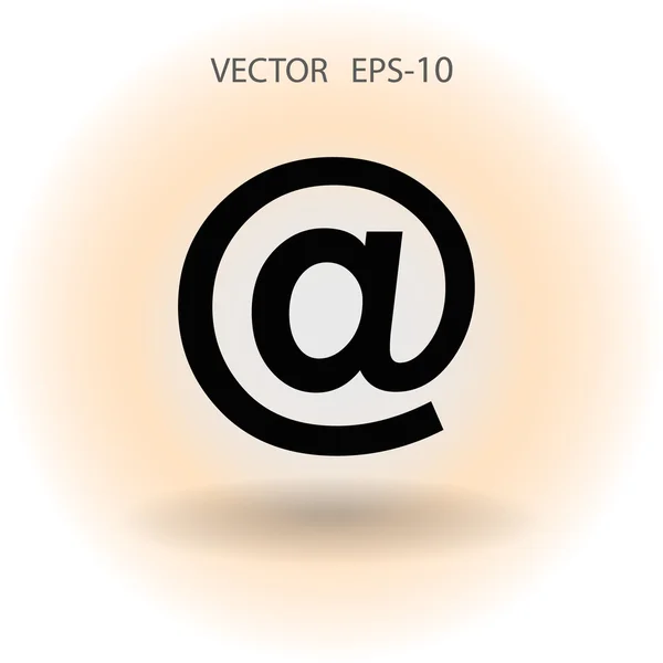Icoana plat de e-mail — Vector de stoc