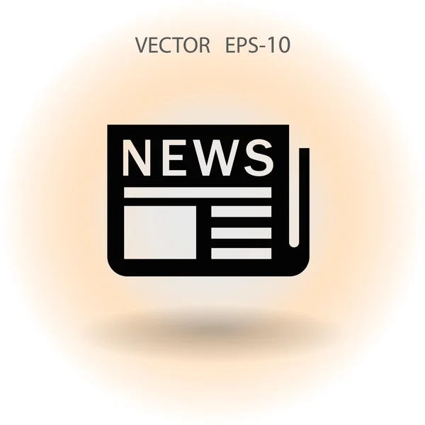 Flat  icon of news — Stock Vector