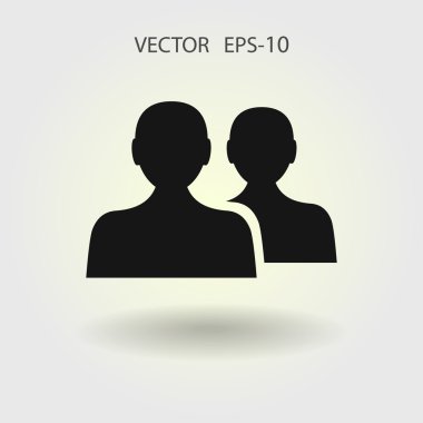 Takım çalışması, düz simgesi