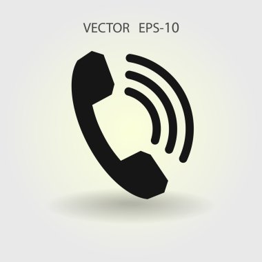 düz bir telefon simgesi