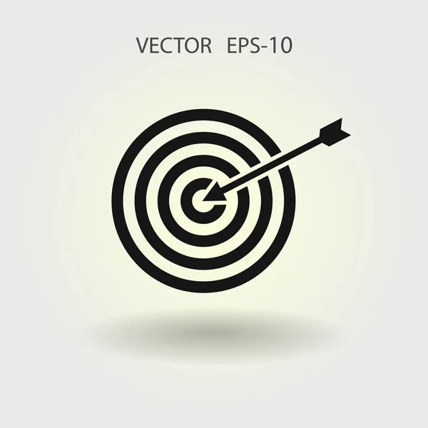 Flat icon of aim — Stock Vector