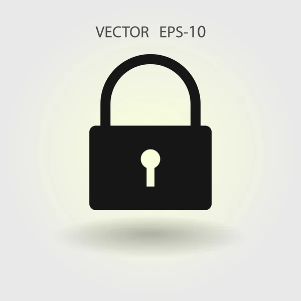 Flat ikonen för lås — Stock vektor